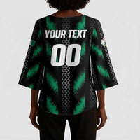 Custom Football Nigeria Kimono Sleeve Blouse Soar Super Eagles