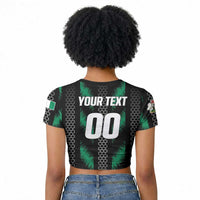 Custom Football Nigeria Raglan Cropped T shirt Soar Super Eagles