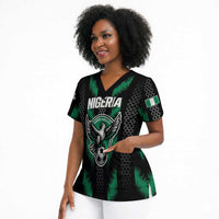 Custom Football Nigeria Scrub Top Soar Super Eagles