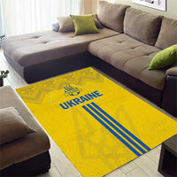 Ukraine 2024 Football Area Rug Ukrainian Folk Pattern - Wonder Print Shop