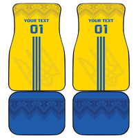 Ukraine 2024 Football Car Mats Ukrainian Folk Pattern - Wonder Print Shop