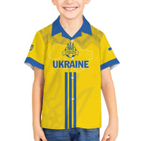 Custom Ukraine 2024 Football Family Matching Tank Maxi Dress and Hawaiian Shirt Ukrainian Folk Pattern - Wonder Print Shop