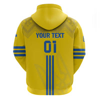 Custom Ukraine 2024 Football Hoodie Ukrainian Folk Pattern - Wonder Print Shop