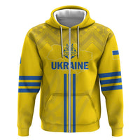Custom Ukraine 2024 Football Hoodie Ukrainian Folk Pattern - Wonder Print Shop