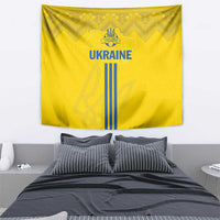Ukraine 2024 Football Tapestry Ukrainian Folk Pattern - Wonder Print Shop