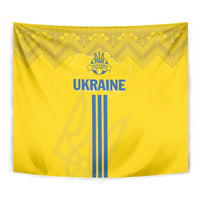 Ukraine 2024 Football Tapestry Ukrainian Folk Pattern - Wonder Print Shop