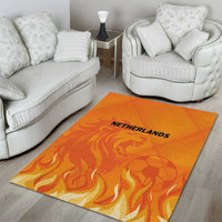 Netherlands 2024 Football Area Rug Holland Oranje Lions - Wonder Print Shop
