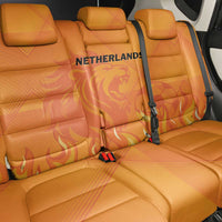 Netherlands 2024 Football Back Car Seat Cover Holland Oranje Lions - Wonder Print Shop