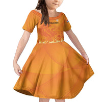 Custom Netherlands 2024 Football Family Matching Mermaid Dress and Hawaiian Shirt Holland Oranje Lions - Wonder Print Shop