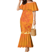 Custom Netherlands 2024 Football Family Matching Mermaid Dress and Hawaiian Shirt Holland Oranje Lions - Wonder Print Shop