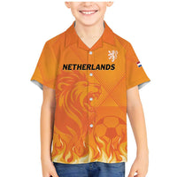Custom Netherlands 2024 Football Family Matching Mermaid Dress and Hawaiian Shirt Holland Oranje Lions - Wonder Print Shop
