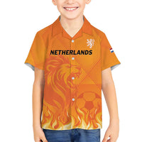 Custom Netherlands 2024 Football Family Matching Summer Maxi Dress and Hawaiian Shirt Holland Oranje Lions - Wonder Print Shop
