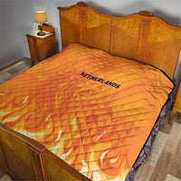Netherlands 2024 Football Quilt Holland Oranje Lions - Wonder Print Shop