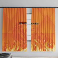 Netherlands 2024 Football Window Curtain Holland Oranje Lions - Wonder Print Shop