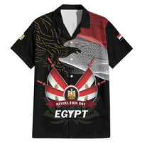 Personalized Egypt Revolution Day Family Matching Mermaid Dress and Hawaiian Shirt Steppe Eagle Lotus Flower - Wonder Print Shop