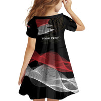 Personalized Egypt Revolution Day Family Matching Short Sleeve Bodycon Dress and Hawaiian Shirt Steppe Eagle Lotus Flower - Wonder Print Shop