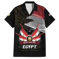 Personalized Egypt Revolution Day Family Matching Summer Maxi Dress and Hawaiian Shirt Steppe Eagle Lotus Flower - Wonder Print Shop