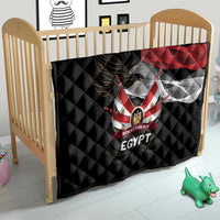 Egypt Revolution Day Quilt Steppe Eagle Lotus Flower - Wonder Print Shop