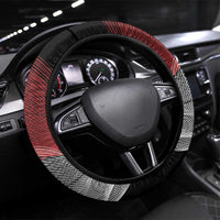 Egypt Revolution Day Steering Wheel Cover Steppe Eagle Lotus Flower - Wonder Print Shop