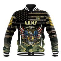 Personalized ARMY Birthday 2024 Baseball Jacket US 249th Anniversary - Wonder Print Shop
