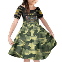 Personalized ARMY Birthday 2024 Family Matching Off The Shoulder Long Sleeve Dress and Hawaiian Shirt US 249th Anniversary - Wonder Print Shop