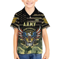 Personalized ARMY Birthday 2024 Kid Hawaiian Shirt US 249th Anniversary - Wonder Print Shop