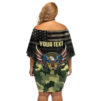 Personalized ARMY Birthday 2024 Off Shoulder Short Dress US 249th Anniversary - Wonder Print Shop
