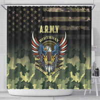 ARMY Birthday 2024 Shower Curtain US 249th Anniversary