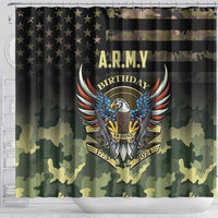 ARMY Birthday 2024 Shower Curtain US 249th Anniversary