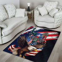 Puerto Rico 4th of July Area Rug USA Statue of Liberty El Morro