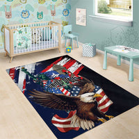 Puerto Rico 4th of July Area Rug USA Statue of Liberty El Morro