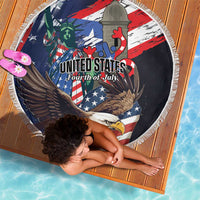 Puerto Rico 4th of July Beach Blanket USA Statue of Liberty El Morro