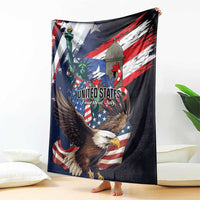 Puerto Rico 4th of July Blanket USA Statue of Liberty El Morro