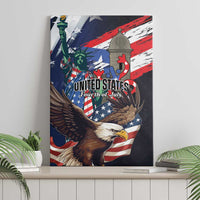 Puerto Rico 4th of July Canvas Wall Art USA Statue of Liberty El Morro