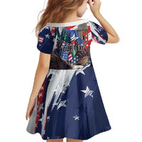 Personalized Puerto Rico 4th of July Family Matching Off Shoulder Maxi Dress and Hawaiian Shirt USA Statue of Liberty El Morro