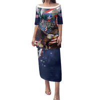 Personalized Puerto Rico 4th of July Family Matching Puletasi and Hawaiian Shirt USA Statue of Liberty El Morro