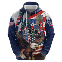 Personalized Puerto Rico 4th of July Hoodie USA Statue of Liberty El Morro