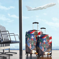 Puerto Rico 4th of July Luggage Cover USA Statue of Liberty El Morro