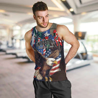 Personalized Puerto Rico 4th of July Men Tank Top USA Statue of Liberty El Morro