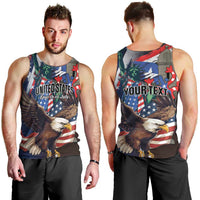 Personalized Puerto Rico 4th of July Men Tank Top USA Statue of Liberty El Morro