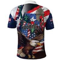 Personalized Puerto Rico 4th of July Polo Shirt USA Statue of Liberty El Morro