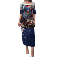 Personalized Puerto Rico 4th of July Puletasi USA Statue of Liberty El Morro