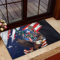 Puerto Rico 4th of July Rubber Doormat USA Statue of Liberty El Morro