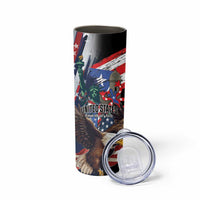 Personalized Puerto Rico 4th of July Skinny Tumbler USA Statue of Liberty El Morro