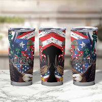 Personalized Puerto Rico 4th of July Tumbler Cup USA Statue of Liberty El Morro