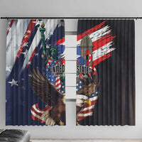 Puerto Rico 4th of July Window Curtain USA Statue of Liberty El Morro