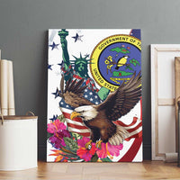 US Virgin Islands 4th of July Canvas Wall Art US Eagle Statue of Liberty