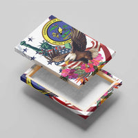 US Virgin Islands 4th of July Canvas Wall Art US Eagle Statue of Liberty