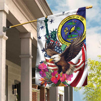 US Virgin Islands 4th of July Garden Flag US Eagle Statue of Liberty