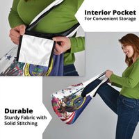 US Virgin Islands 4th of July Grocery Bag US Eagle Statue of Liberty